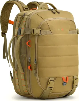 Tolaccea Carry on Travel Backpack, TSA Friendly Flight Approved Laptop Backpack Duffle Bag for Men Women with Dual Laptop Storage for 17.3", USB Charging Port, Business Rucksack 40L-50L Expandable