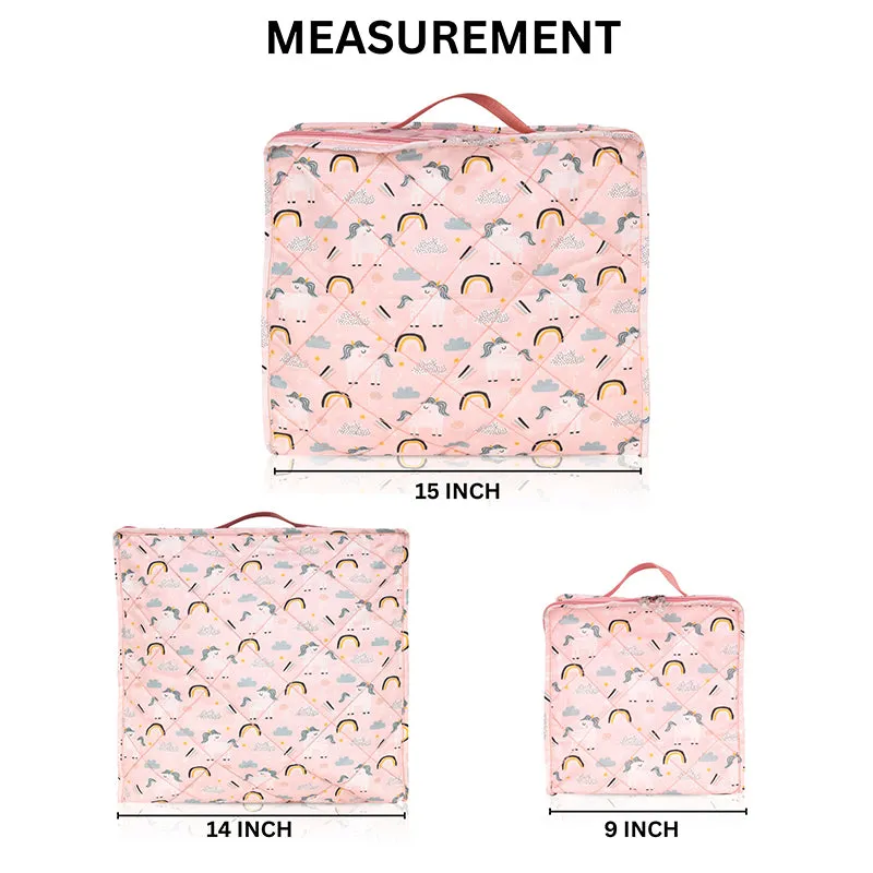 Travel Cubes- 3 Piece Set - Unicorn