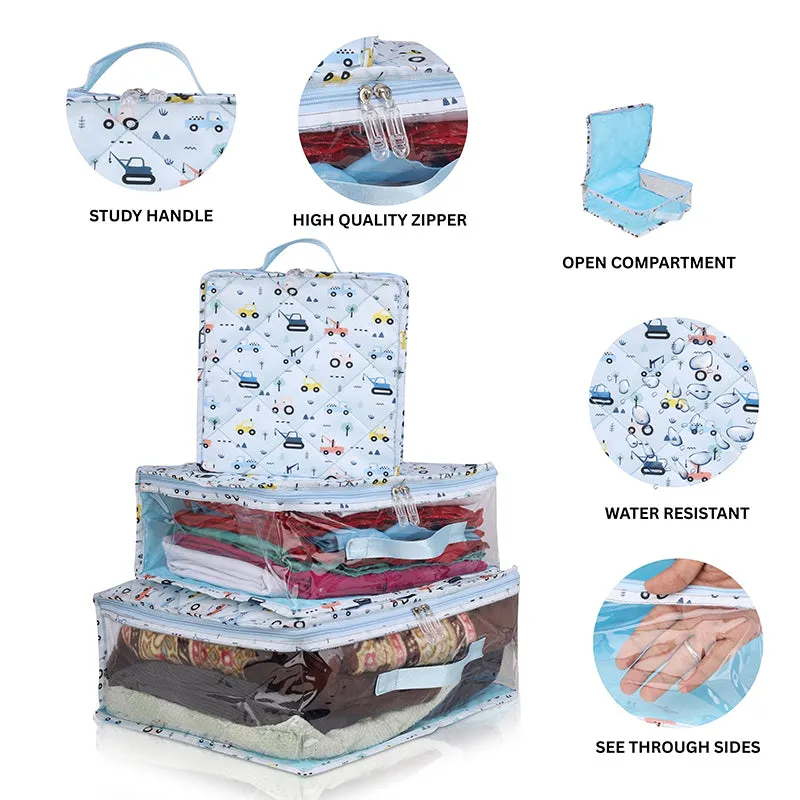 Travel Cubes- 3 Piece Set - Vehicles