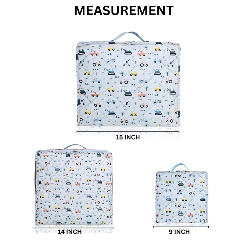 Travel Cubes- 3 Piece Set - Vehicles