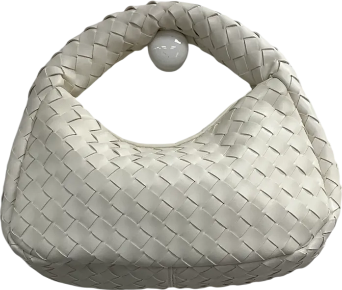 White Woven Shoulder Bag