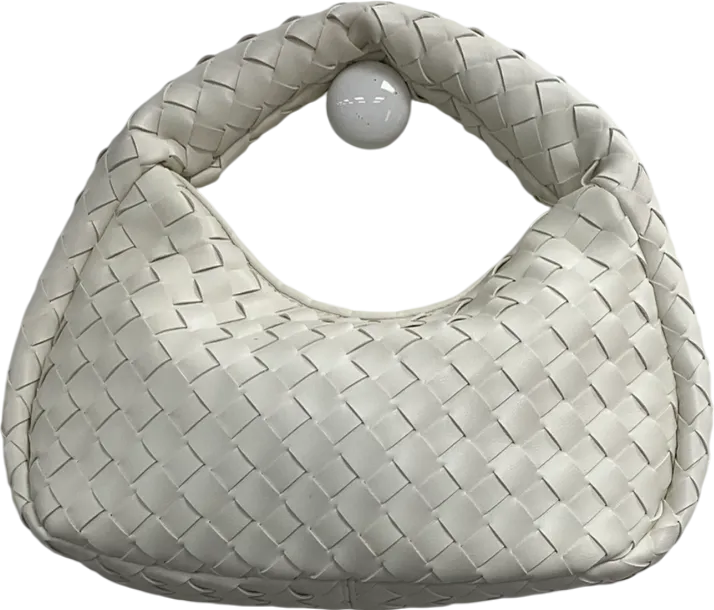 White Woven Shoulder Bag