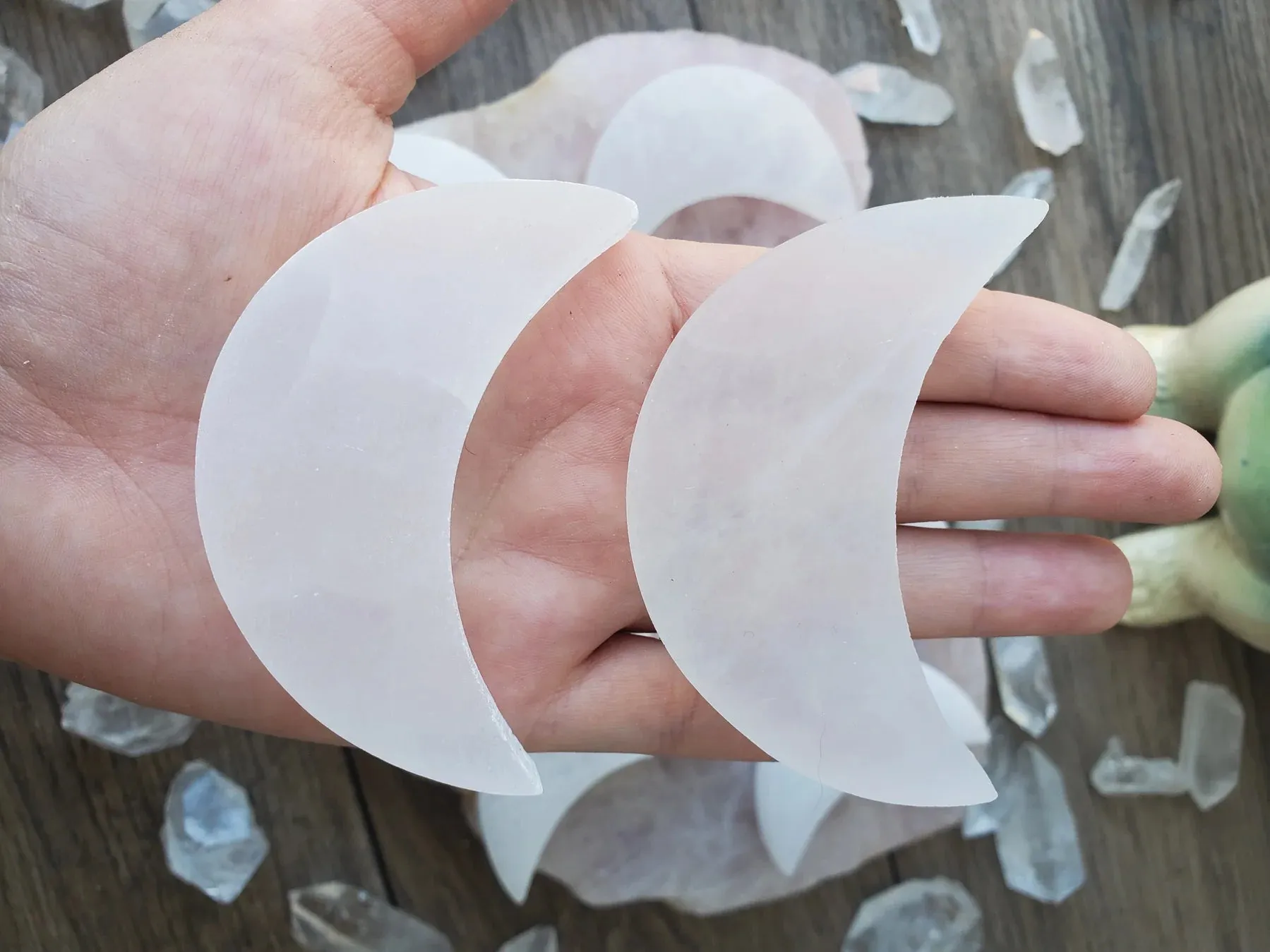 Witch's Way Craft Selenite Moon - Multiple Sizes!