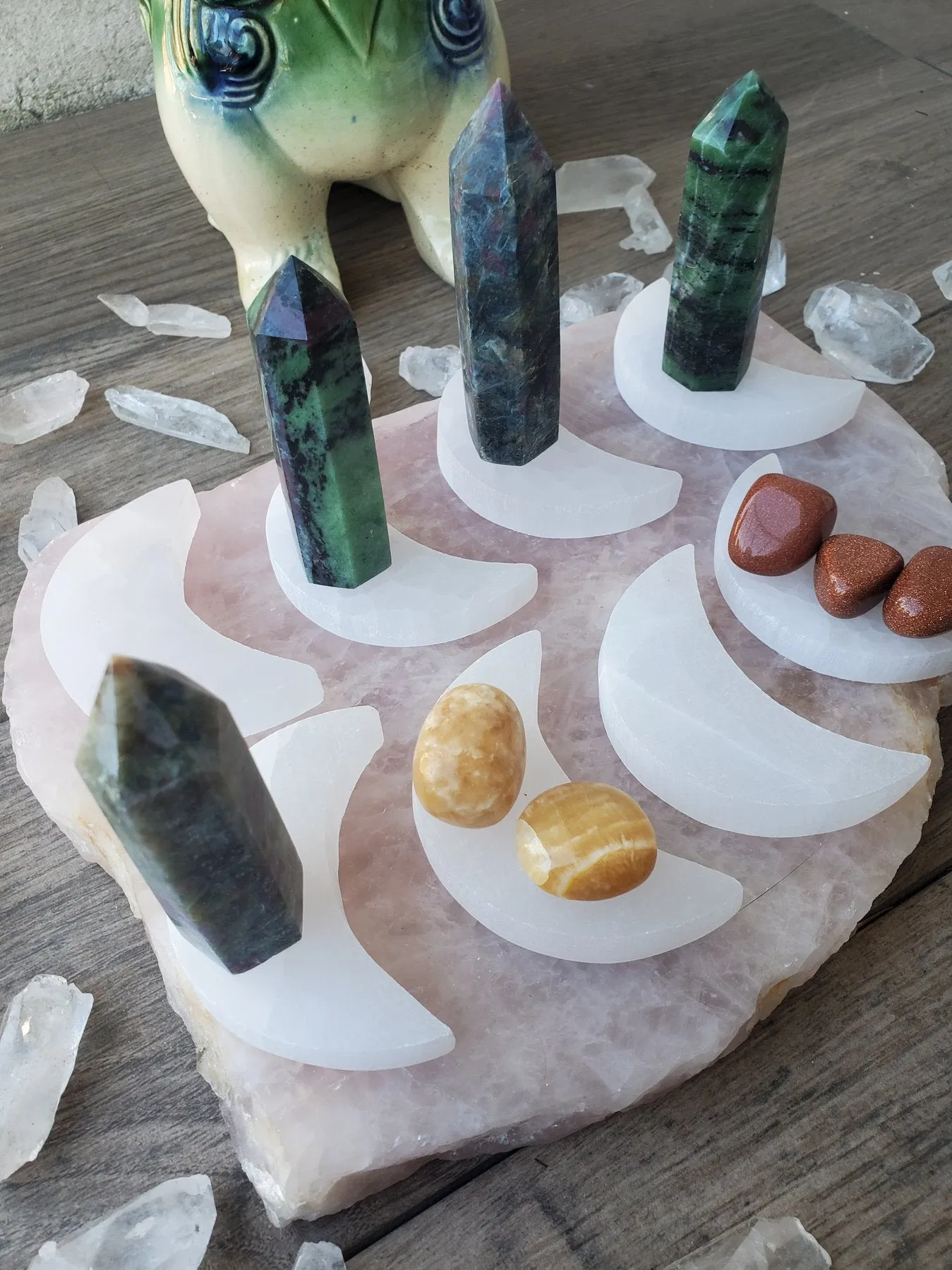 Witch's Way Craft Selenite Moon - Multiple Sizes!