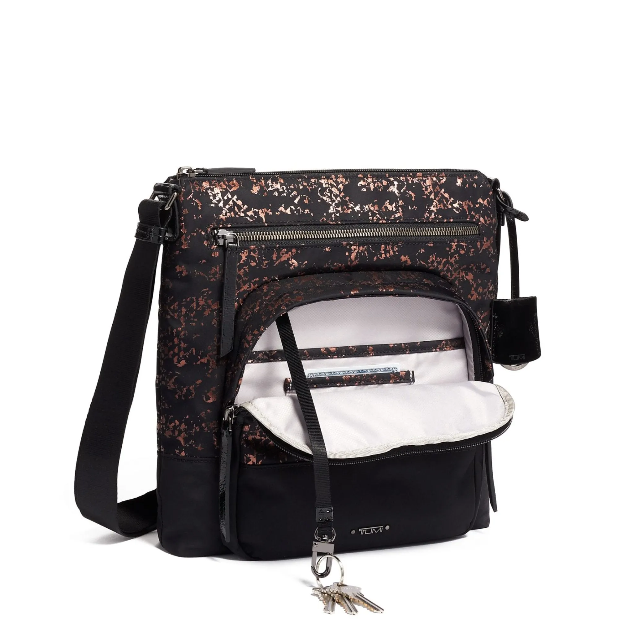 Women Holiday Womens Carmel Crossbody - Metallic Splatter