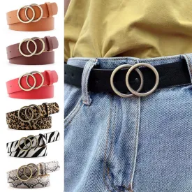 Womens Double Circle Belt