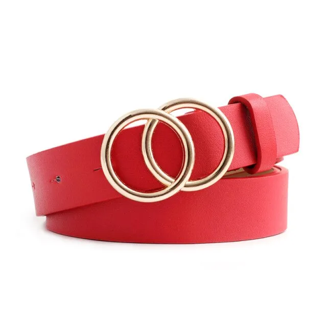 Womens Double Circle Belt