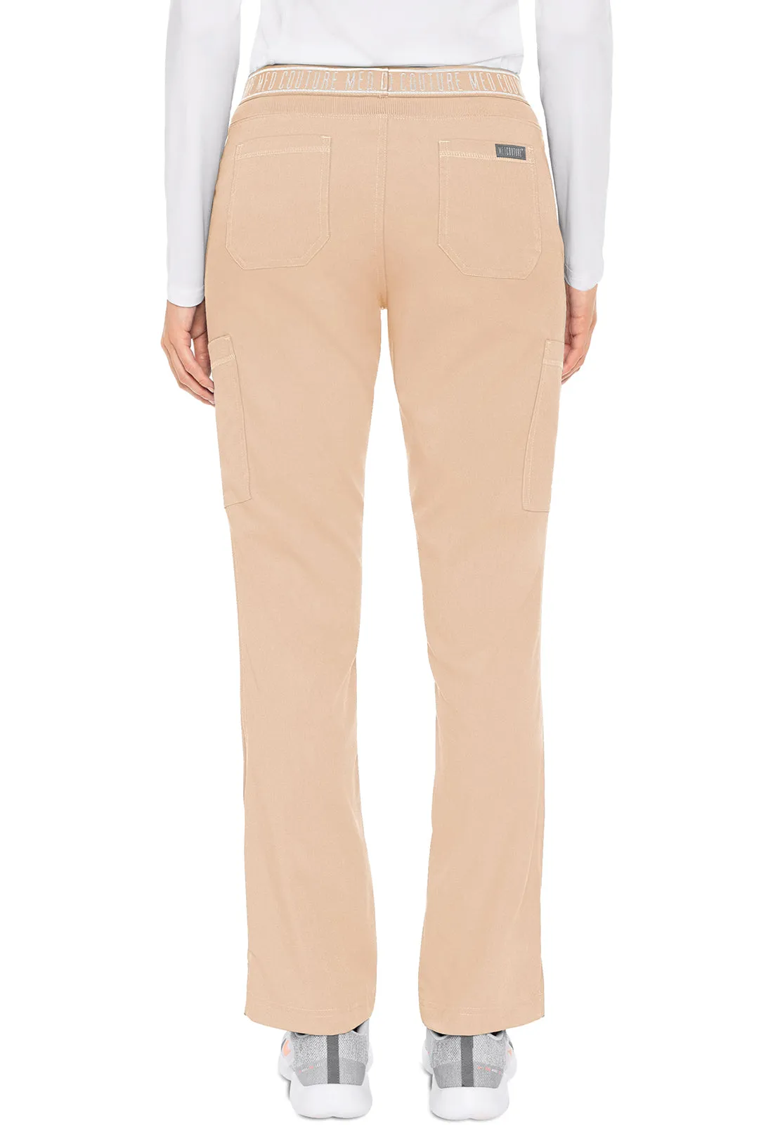 Yoga 2 Cargo Pocket Pant by(MC Touch) Med Couture (Regular) XS-5XL/ Apricot Sorbet