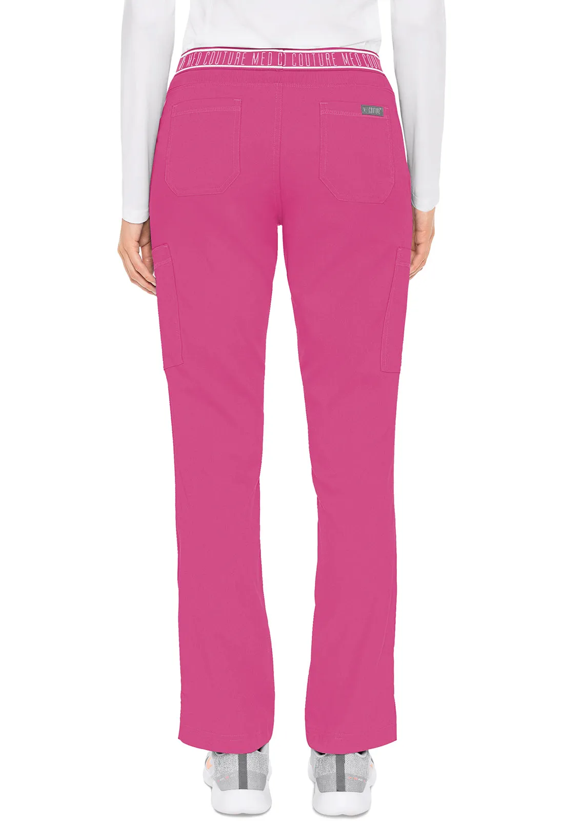 Yoga 2 Cargo Pocket Pant by(MC Touch) Med Couture (Regular) XS-5XL/  Raspberry Tart