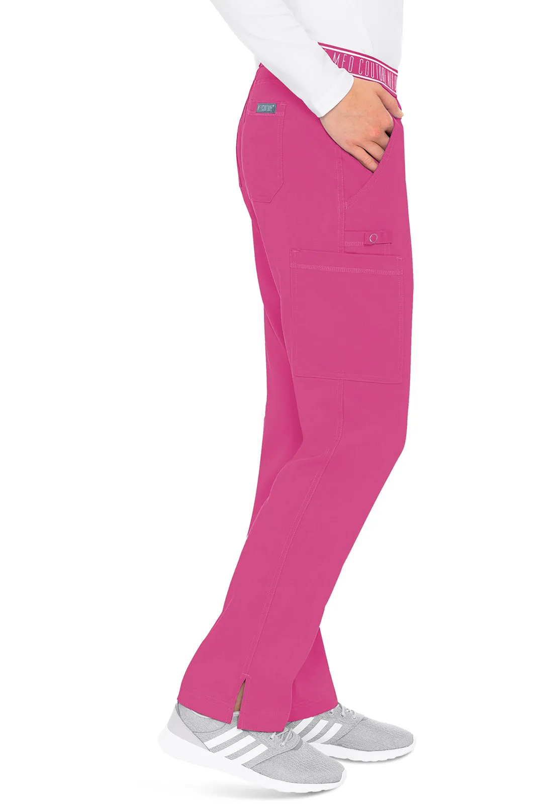 Yoga 2 Cargo Pocket Pant by(MC Touch) Med Couture (Regular) XS-5XL/  Raspberry Tart
